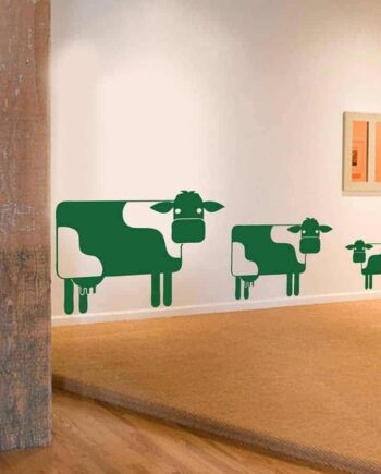 Tre Muuh Køer Wallsticker