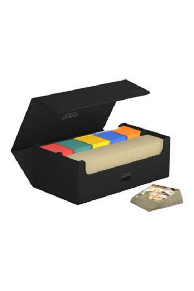 Ultimate Guard Arkhive Flip Case Multi-deck Box 800 Standard Size Xenoskin Monocolor Black Sort