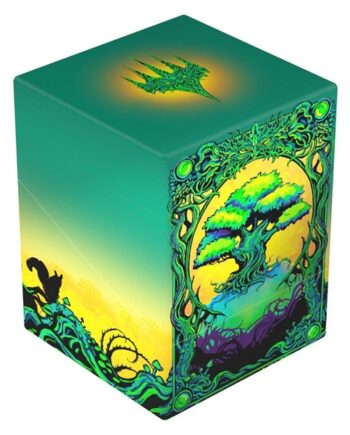 Ultimate Guard Boulder Deck Case  Deck Box  100  Standard Size: Magic: The Gathering Mana Token Forest