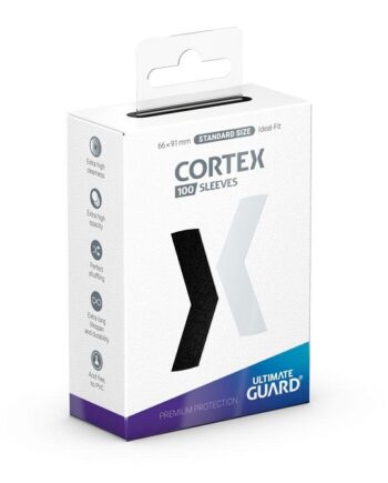 Ultimate Guard Cortex Sleeves  Kortlommer  Standard Size Black  100 Sleeves