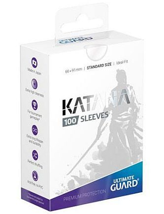 Ultimate Guard Katana Sleeves  Kortlommer  Standard Size Transparent  100 Sleeves