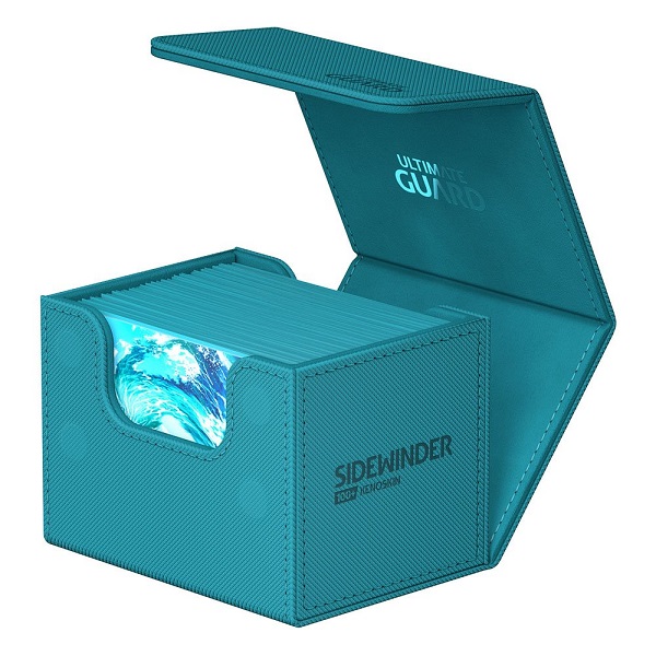 Ultimate Guard Sidewinder Deck Case Deck Box 100 Standard Size Xenoskin Monocolor Petrol Petroleumsbl 195 165