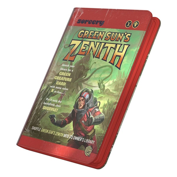 Ultimate Guard 18-pocket Zipfolio Mappe 360 Kort Xenoskin Magic: The Gathering Edge Of Eternities: Green Sun 226 128 153 Zenith