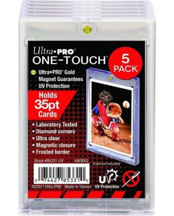 Ultra Pro One-touch Magnetic Holder   Count Retail Pack Standard Size      Quot        Quot  35pt Uv Sleeves  85331-uv