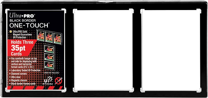 Ultra Pro One-touch Magnetic Holder -card Frame Black Border Standard Size Quot Quot 35pt Uv Sleeves 15113-uv