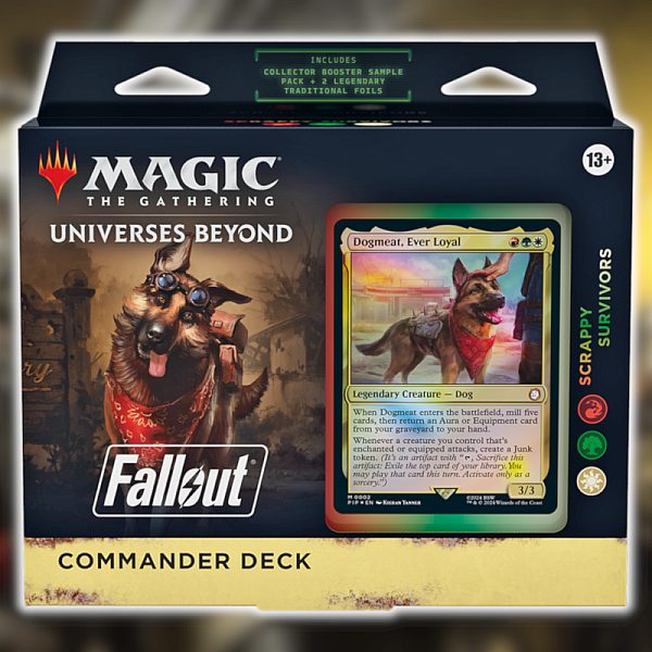 Universes Beyond: Fallout Commander Edh Multiplayer Magic Deck: V2 Scrappy Survivors 100 Kort