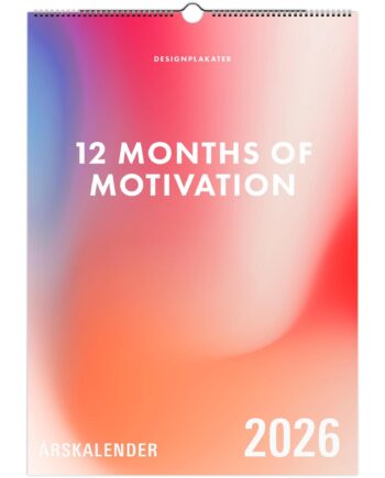 Vægkalender  12 Months Of Motivation