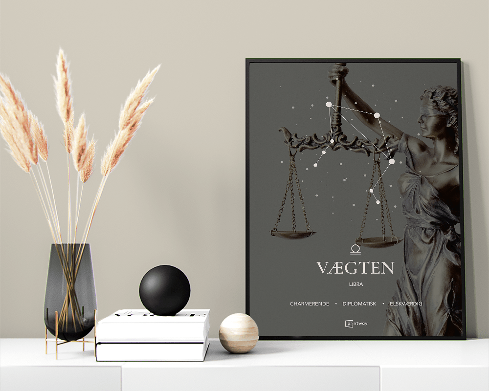 Vægten Stjernetegn Plakat Motiv 70 100 Cm B1