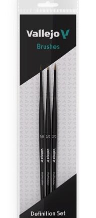 Vallejo Brush Definition Set Natural Hair Size: