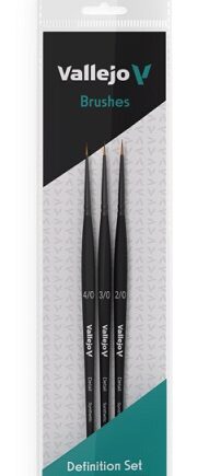 Vallejo Brush Definition Set Synthetic Hair Size: