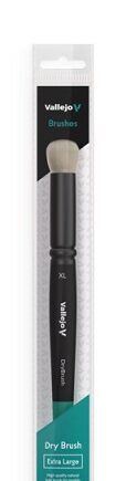 Vallejo Brush Round Natural Hair Dry Brush  -large