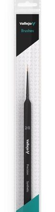 Vallejo Brush Round Synthetic Hair Triangular Handle