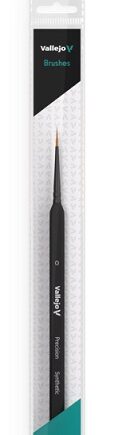 Vallejo Brush Round Synthetic Hair Triangular Handle No