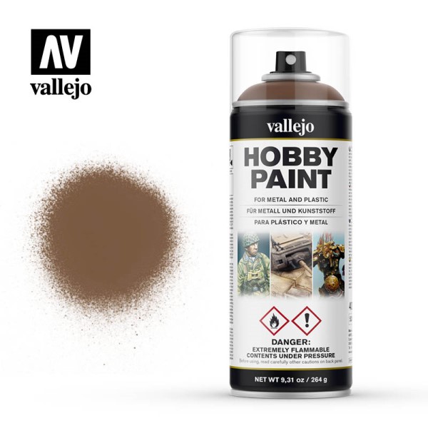 Vallejo Hobby Paint Primer Sprays: Beasty Brown 400ml