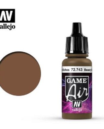 Vallejo Maling Game Air: Beasty Brown 17ml