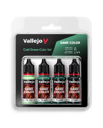 Vallejo Maling Game Color: Cold Green Color Set   Colors 18ml