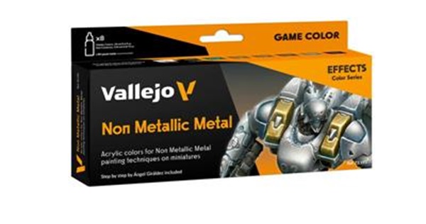Vallejo Maling Game Color: Non Metallic Metal Color Set Colors 18ml
