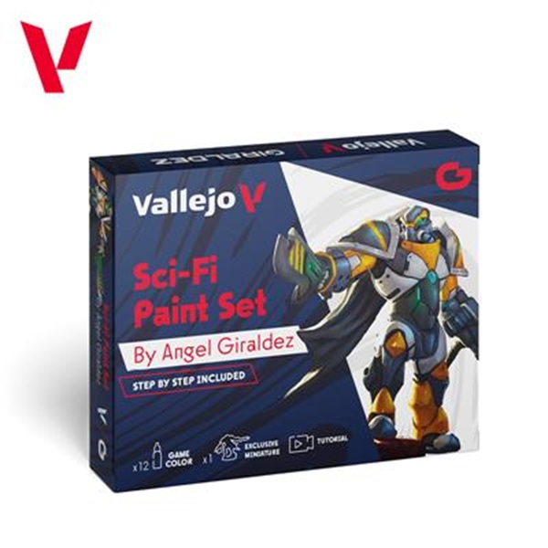 Vallejo Maling Game Color: Sci-fi Paint Set 12 Colors Figure 18ml