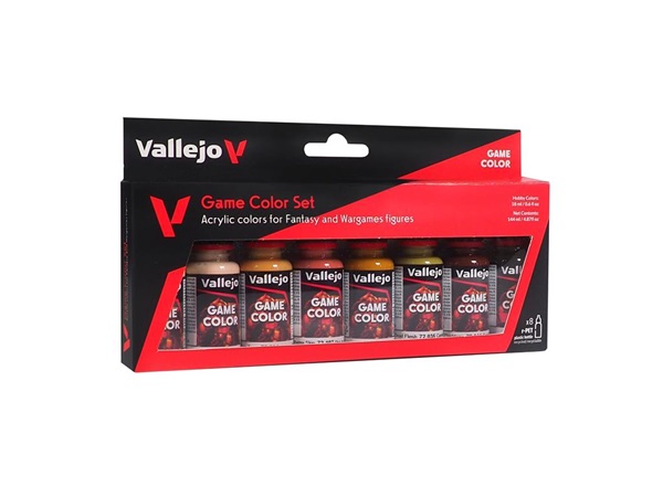 Vallejo Maling Game Color: Skin Tone Color Set Colors 18ml