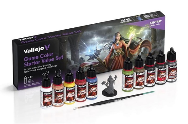 Vallejo Maling Game Color: Starter Value Set 10 Colors 18ml