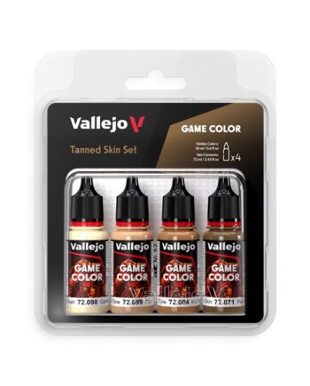 Vallejo Maling Game Color: Tanned Skin Set   Colors 18ml