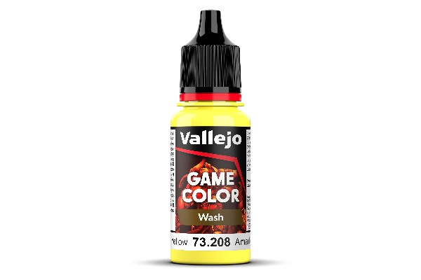Vallejo Maling Game Color: Wash Yellow 18ml