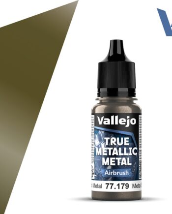 Vallejo Maling True Metallic Metal: Airbrush Aged Metal 18ml