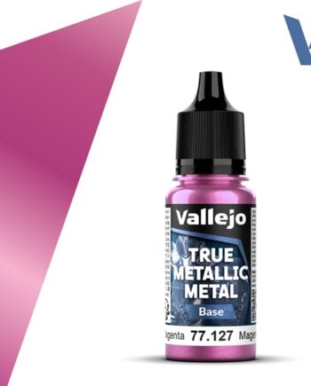 Vallejo Maling True Metallic Metal: Base Crimson Magenta 18ml