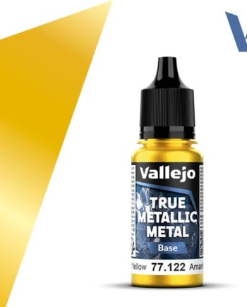 Vallejo Maling True Metallic Metal: Base Radiant Yellow 18ml