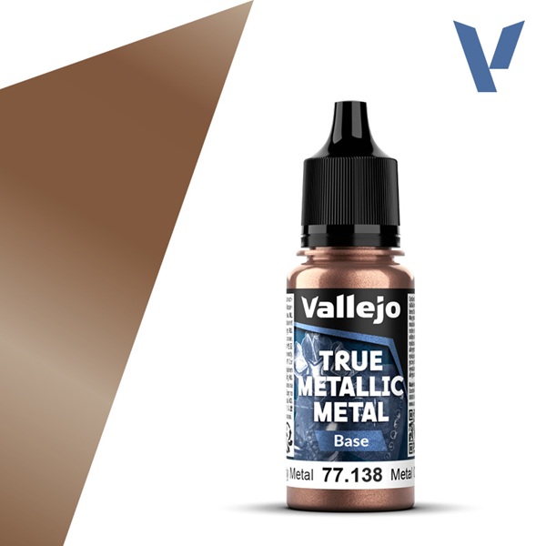 Vallejo Maling True Metallic Metal: Base Rusty Metal 18ml