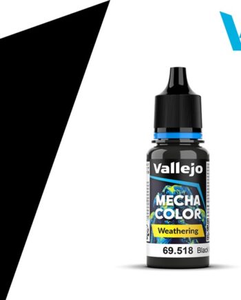 Vallejo Mecha Airbrush Color: Weathering Black Wash 18ml