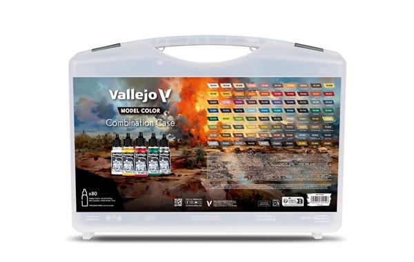 Vallejo Model Color: Combination Case 80 Colors