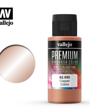 Vallejo Premium Airbrush Color: Copper 60ml