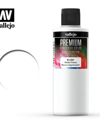 Vallejo Premium Airbrush Color: White Primer 200ml