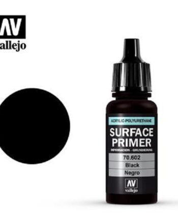 Vallejo Primer  Acrylic-polyurethane : Black  18 Ml