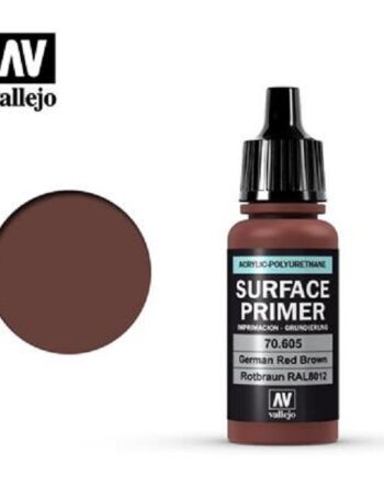 Vallejo Primer  Acrylic-polyurethane : German Red Brown Ral8012  17 Ml