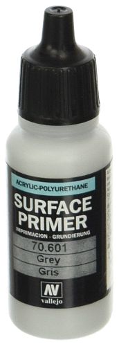 Vallejo Surface Primer  Acrylic-polyurethane : Grey Primer  17 Ml