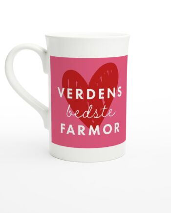 Verdens Bedste Farmor  Porcelænskrus  295 Ml
