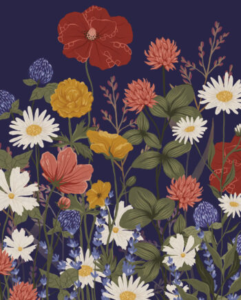 Vilde Blomster Mørk Af Maladroit