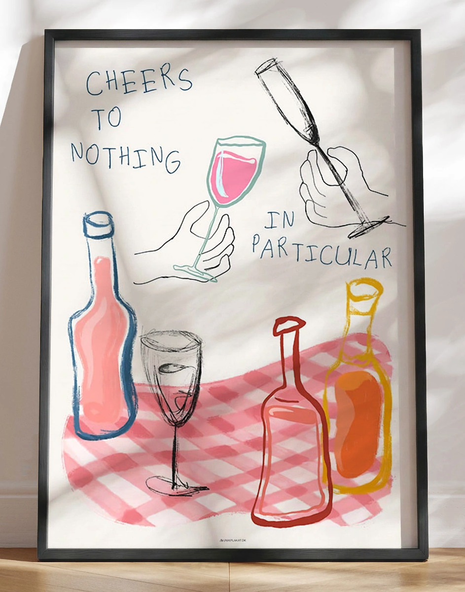 Vinplakat Cheers To Nothing
