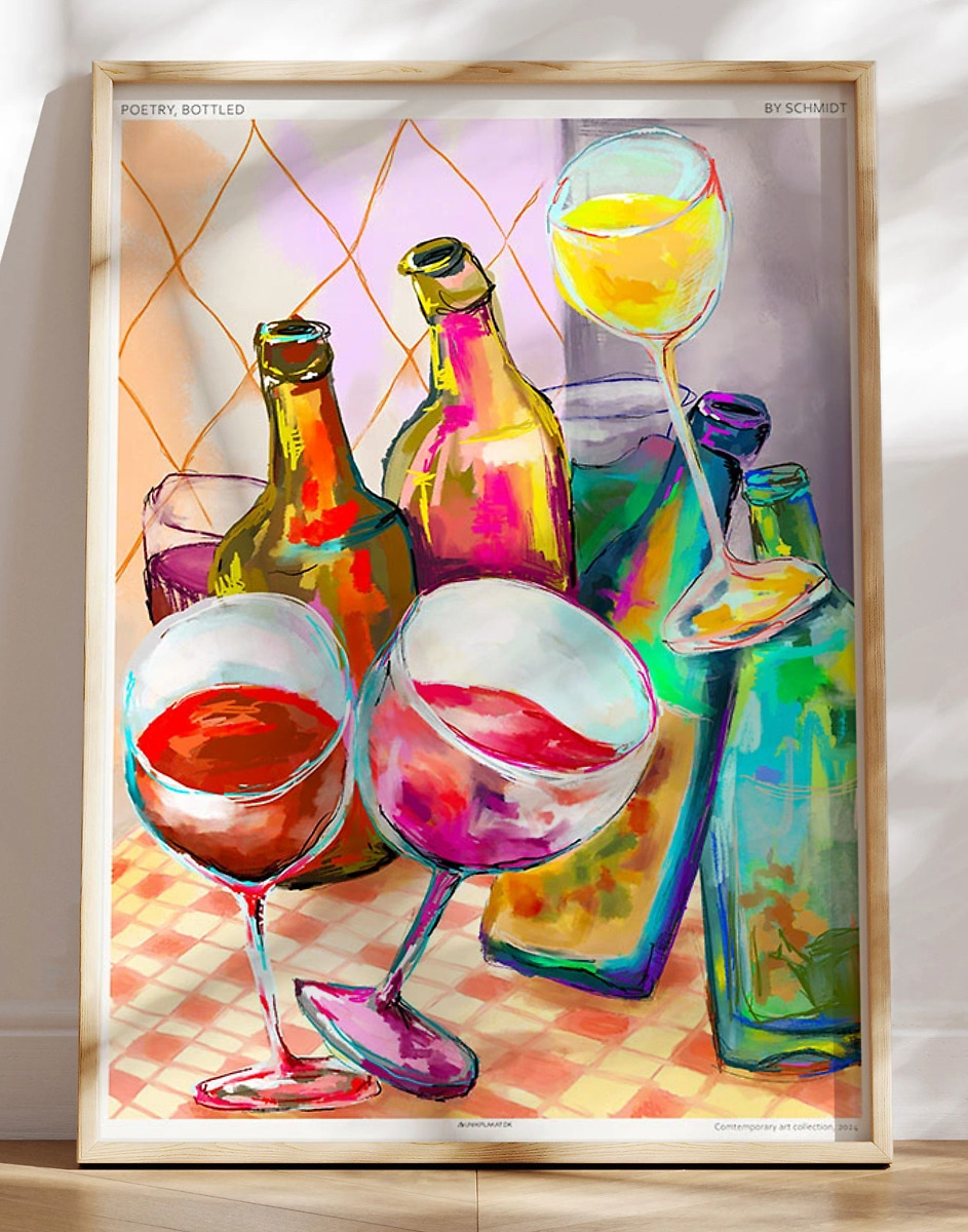Vinplakat Poetry  Bottled
