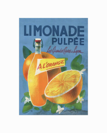 Vintage Plakat  Limonade Pulpée