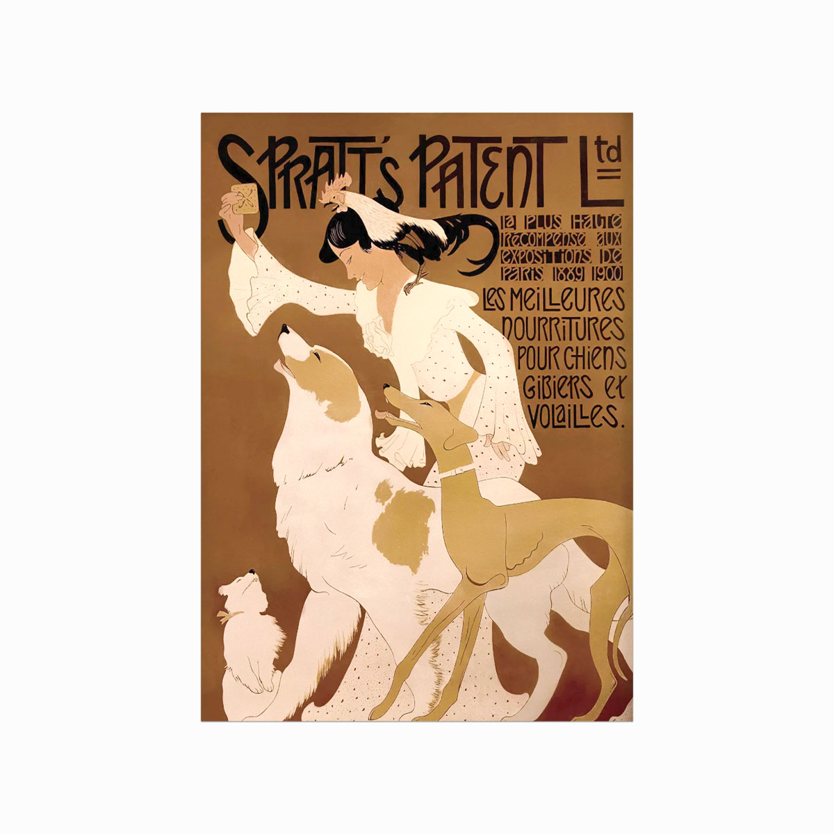 Vintage Plakat  Spratt   Patent Ltd