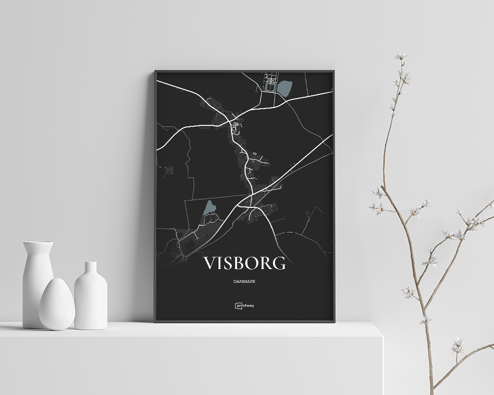 Visborg Plakaten Fuldt Kort Sort 70 100 Cm  B1