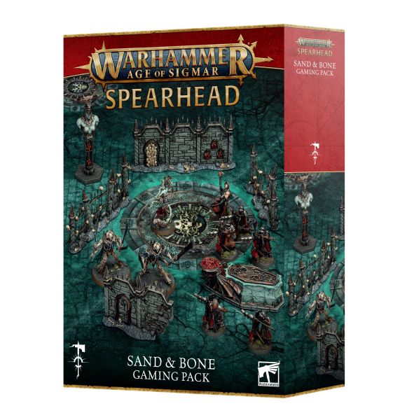 Warhammer: Age Of Sigmar 4th Edition Spearhead: Sand Bone Gaming Pack Game Board Scenery Cards 60120299008