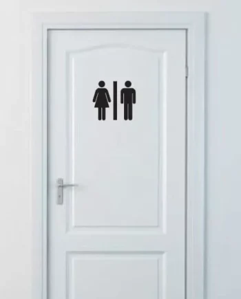 Wc Skilt   Normal Wallsticker