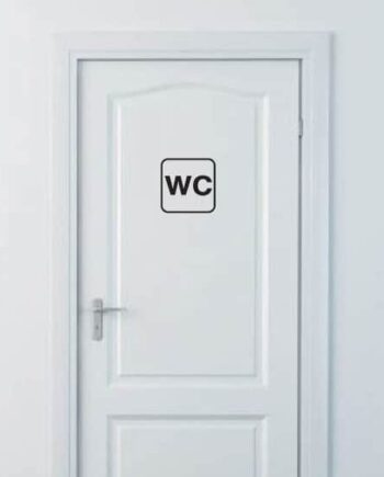 Wc Skilt   Wc Wallsticker