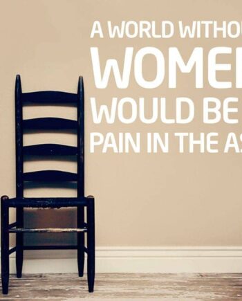 Without Women Wallsticker