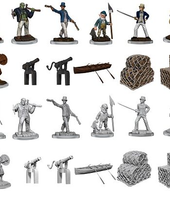 Wizkids Deep Cuts Miniatures: Ship   Crew Boxed Set  Wzk90593