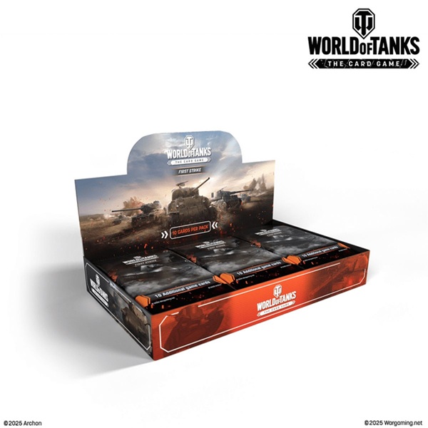 World Of Tanks Card Game Tcg : First Strike Booster Display Box Med 24 Pakker
